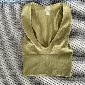 age green seamless bralette / workout / yoga top